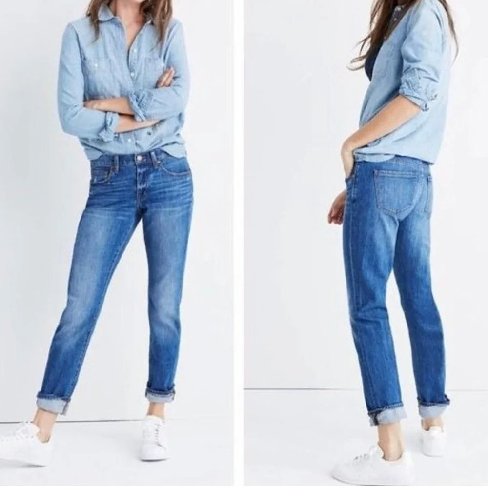 Madewell Women's Size 27 Medium Blue Walton WashThe Slim Boyjean